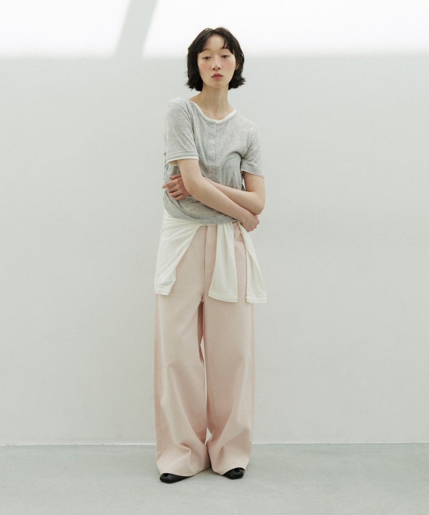 KBF Two-tone Henley neck tee - Image 7