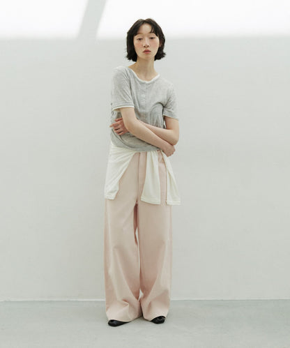 KBF Two-tone Henley neck tee - Image 7