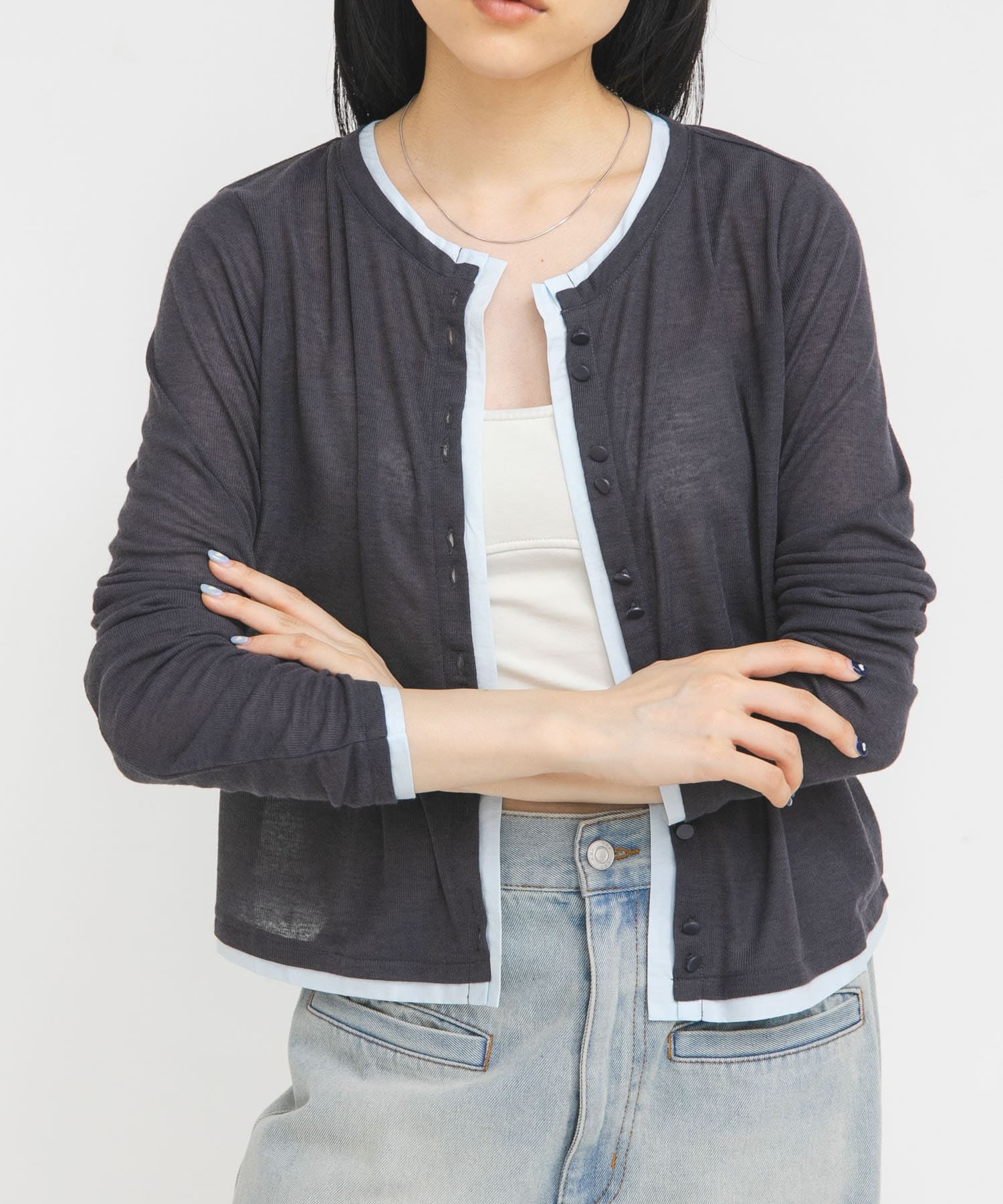 KBF Layered-look cardigan - Image 11