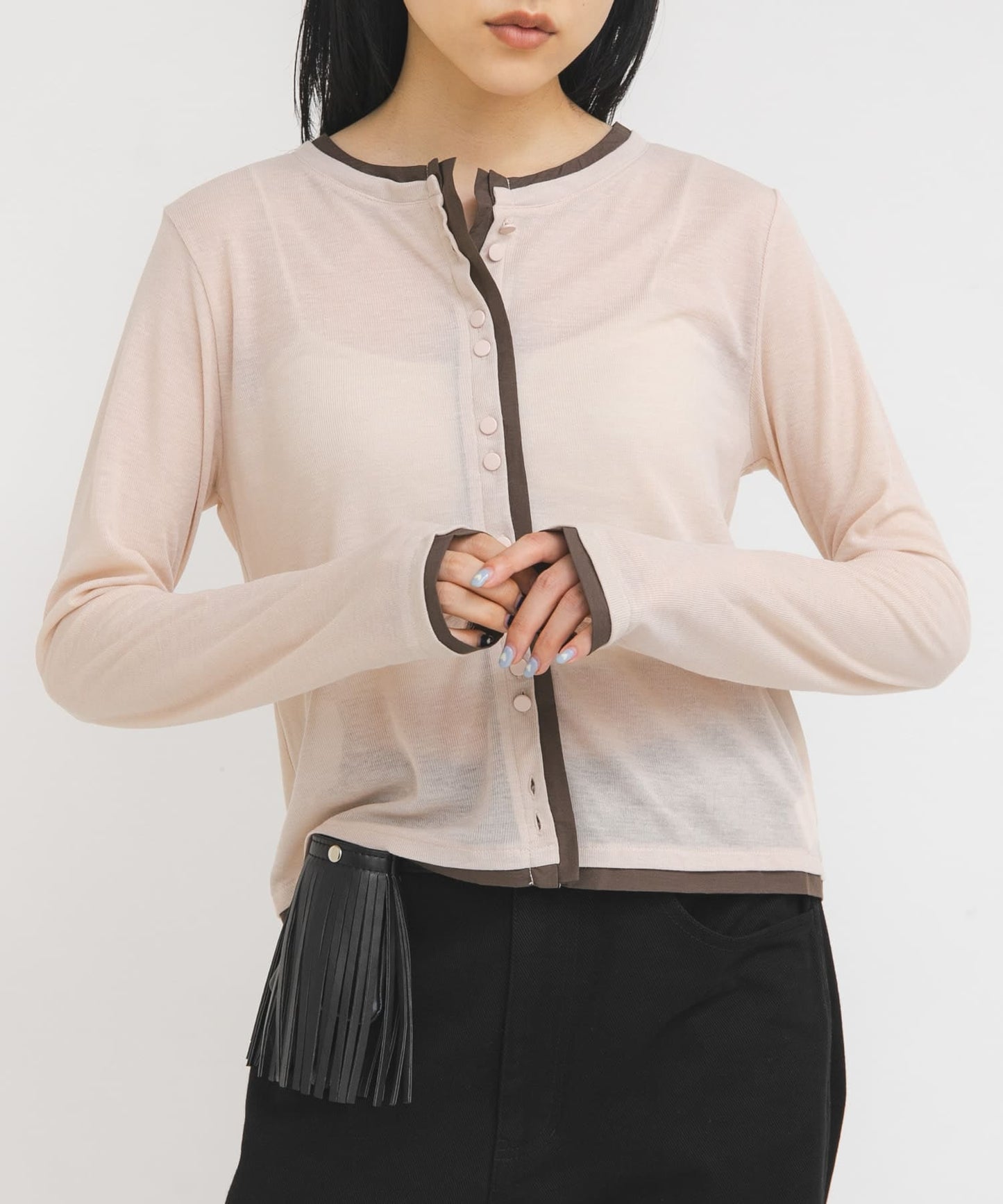 KBF Layered-look cardigan - Image 4