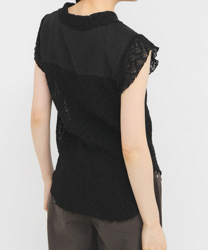 KBF French sleeve lace shirt - Image 12