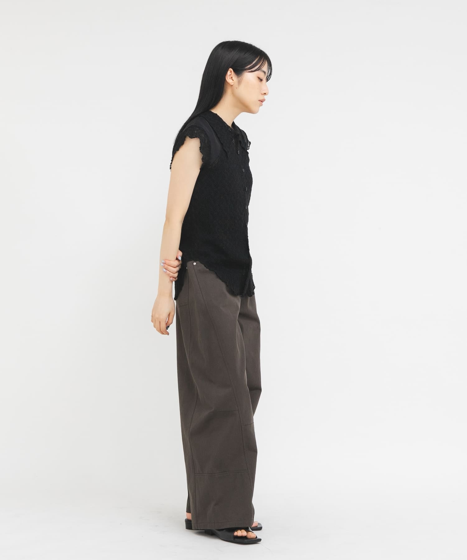 KBF French sleeve lace shirt - Image 14