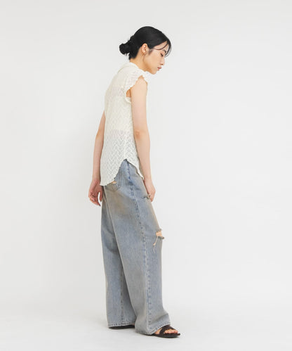 KBF French sleeve lace shirt - Image 21