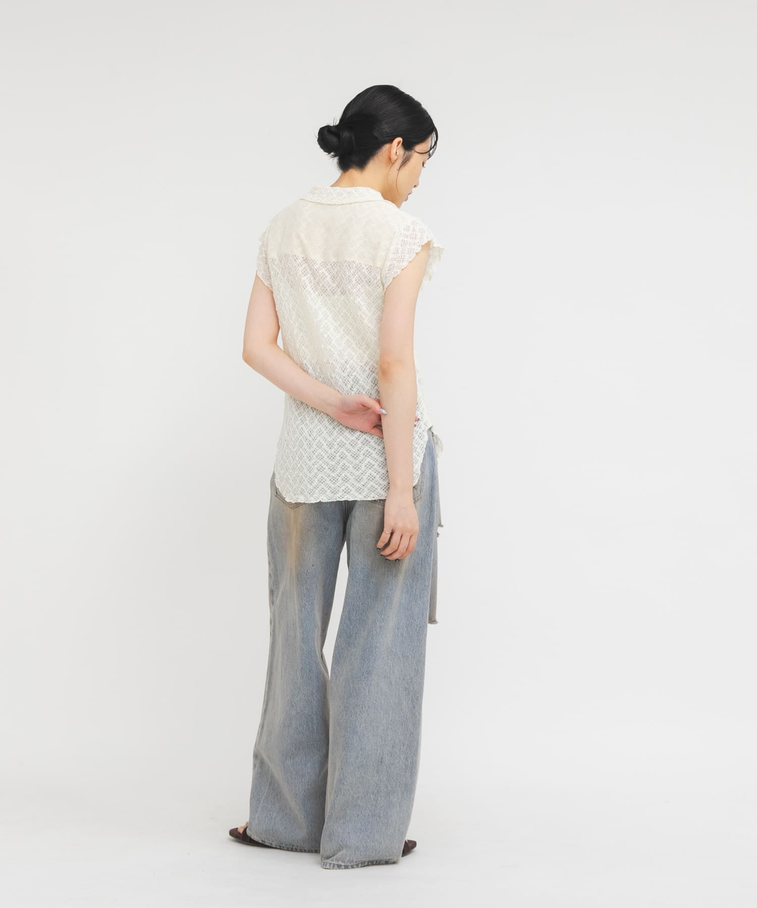 KBF French sleeve lace shirt - Image 22