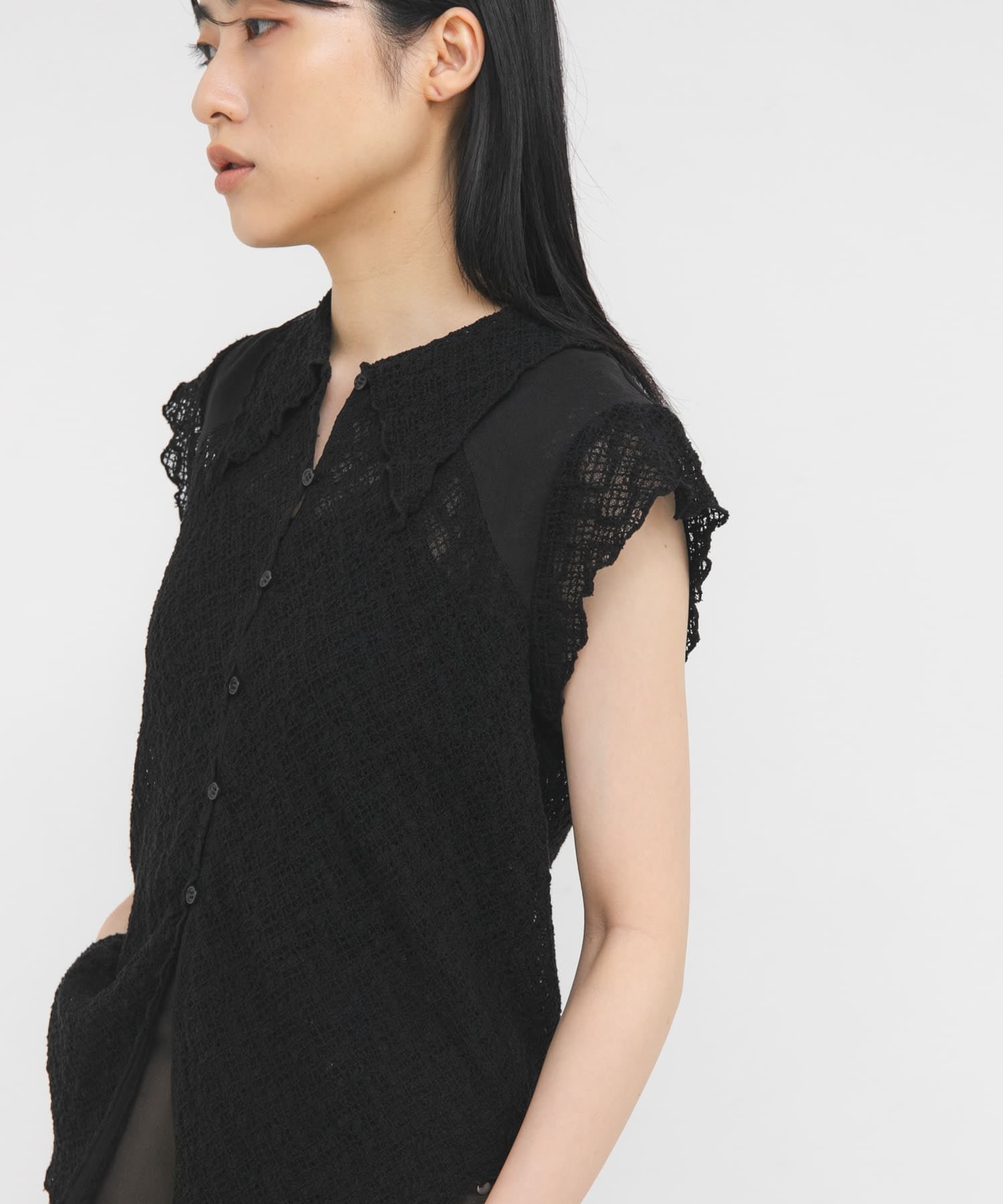 KBF French sleeve lace shirt - Image 10
