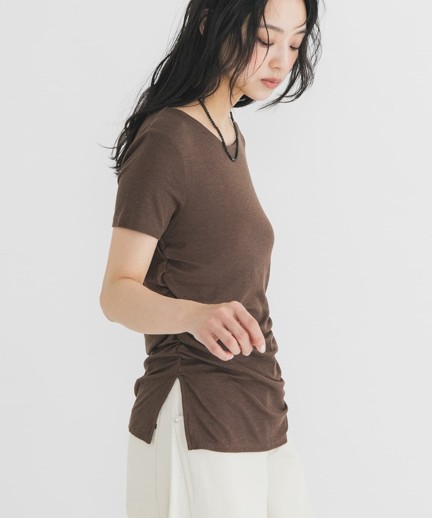 KBF Shirring Slit Tee - Image 5