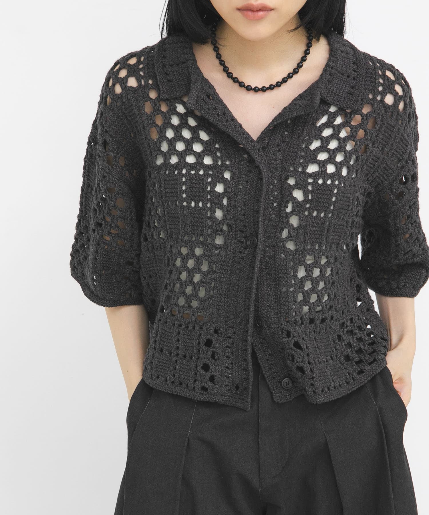KBF Crochet knit shirt - Image 11