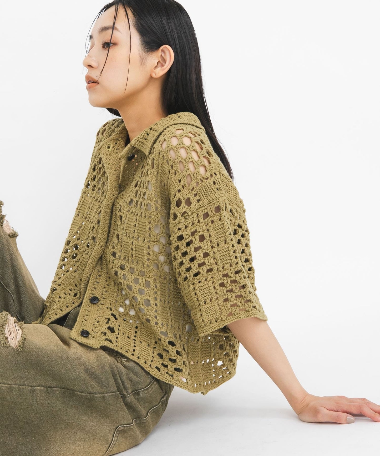 KBF Crochet knit shirt - Image 16