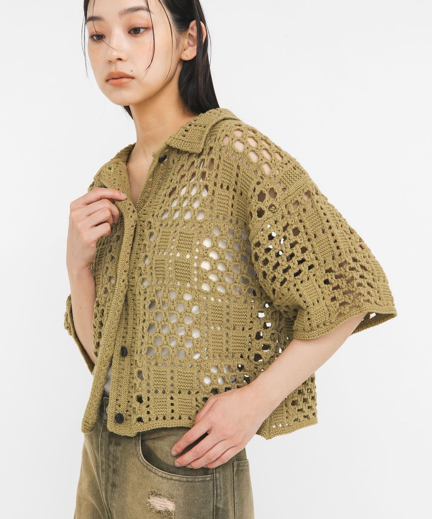 KBF Crochet knit shirt - Image 18