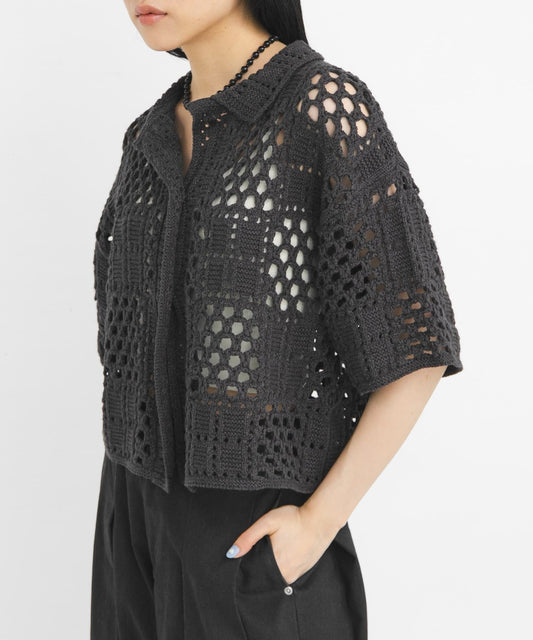 KBF Crochet knit shirt - Image 2