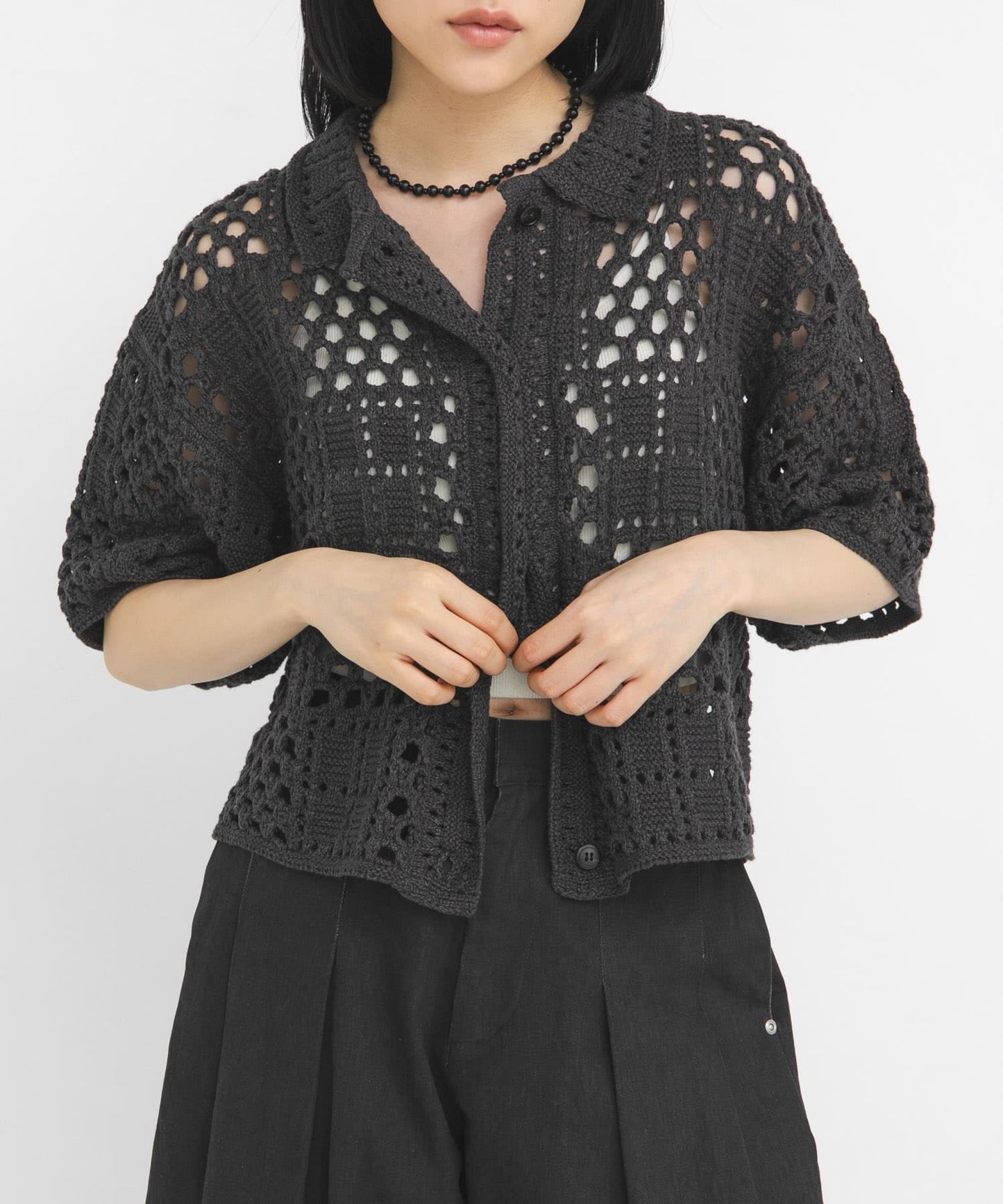 KBF Crochet knit shirt - Image 10