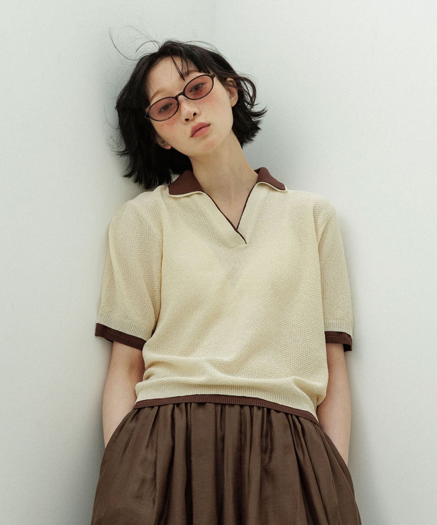 KBF Layered-look knit shirt - Image 1