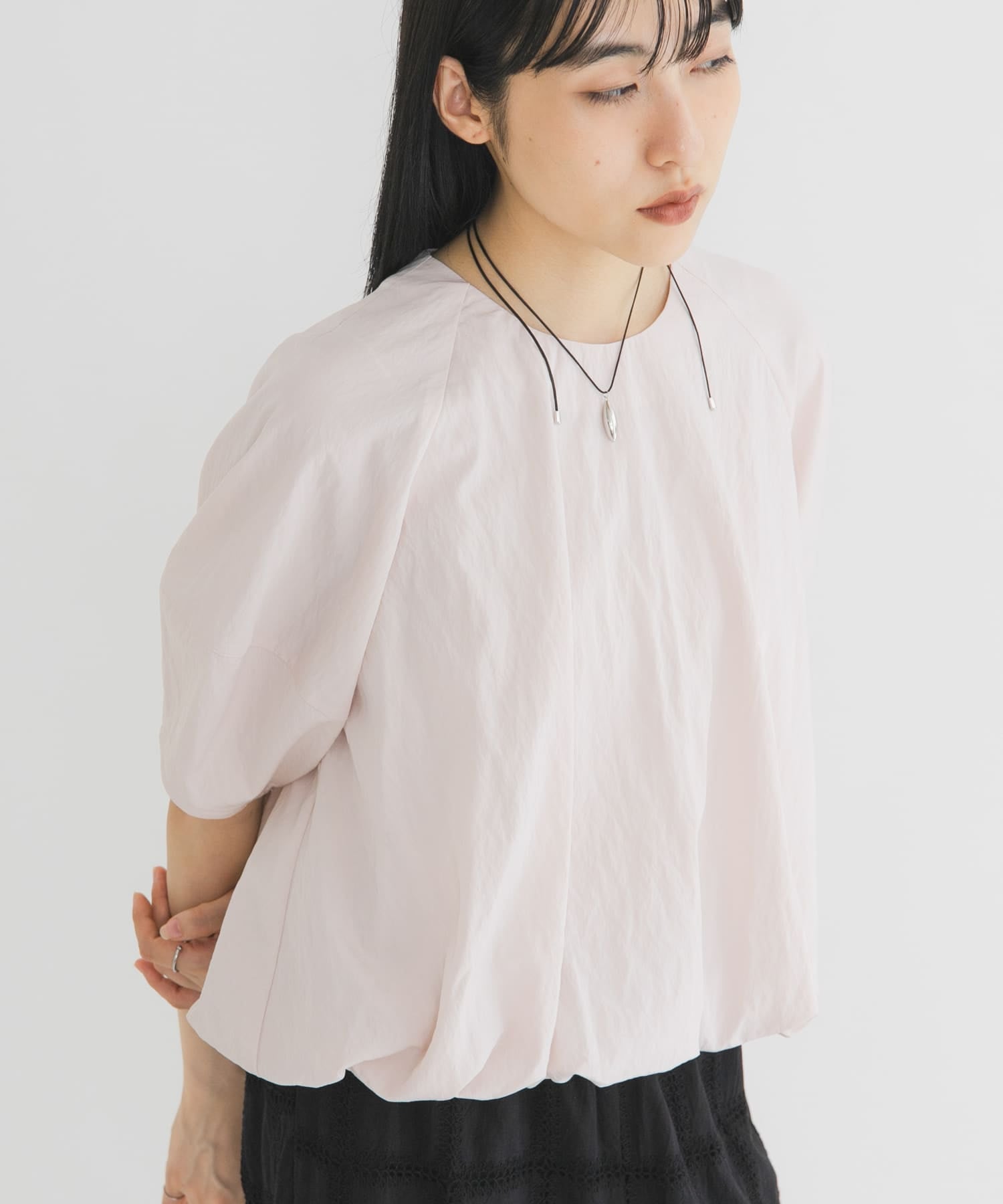 KBF 後拉鍊 balloon blouse - Image 6