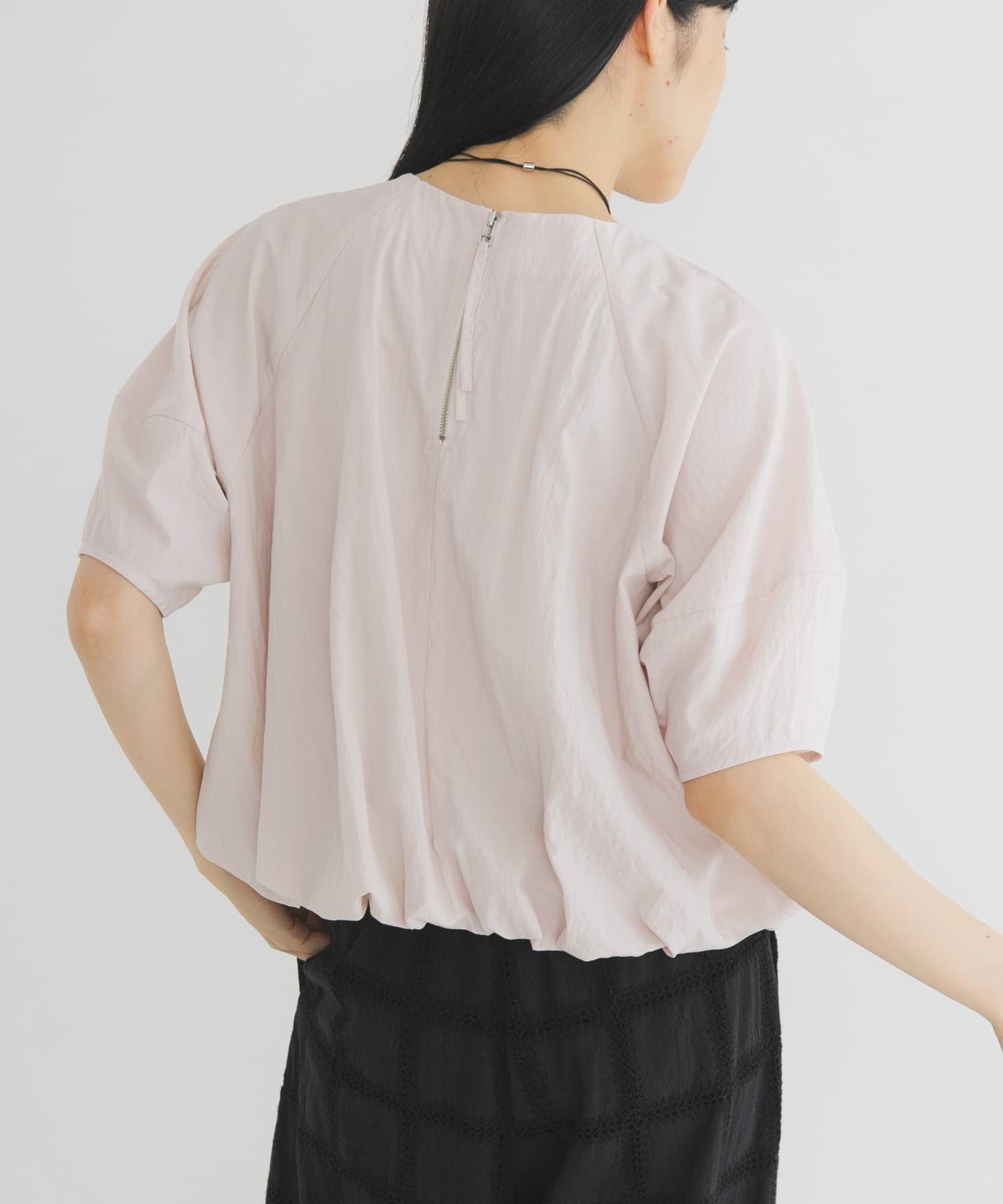 KBF 後拉鍊 balloon blouse - Image 8