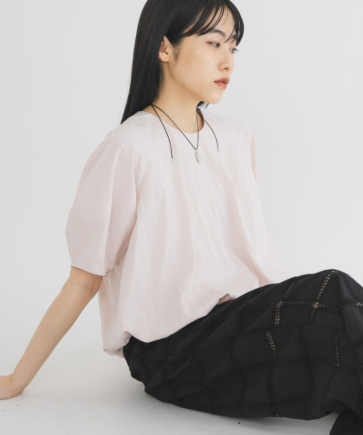 KBF 後拉鍊 balloon blouse - Image 35