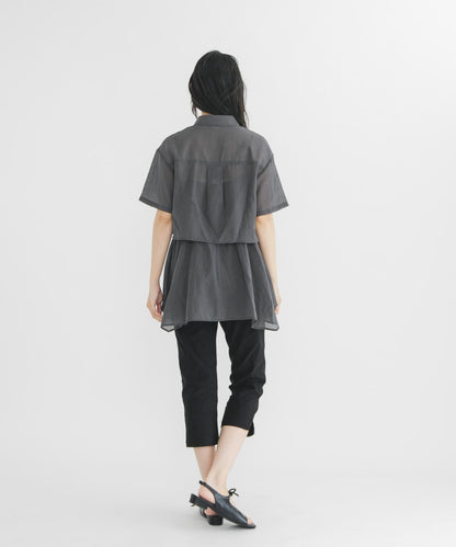 KBF 條紋透膚襯衫+背心SET - Image 15