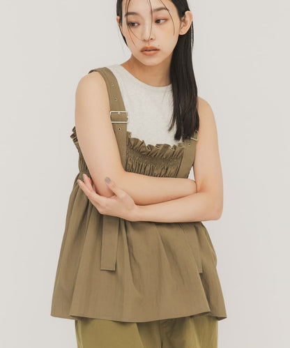 KBF Frilled gathered bustier - Image 5