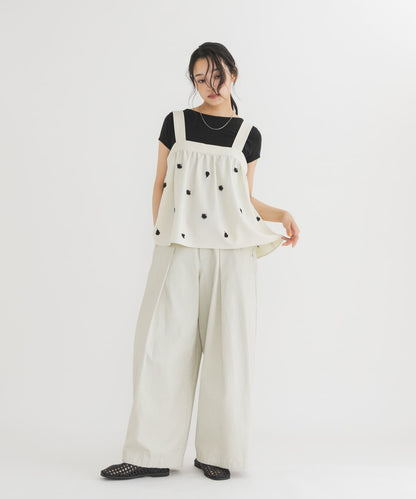 KBF 刺繡碎褶背心 - Image 14