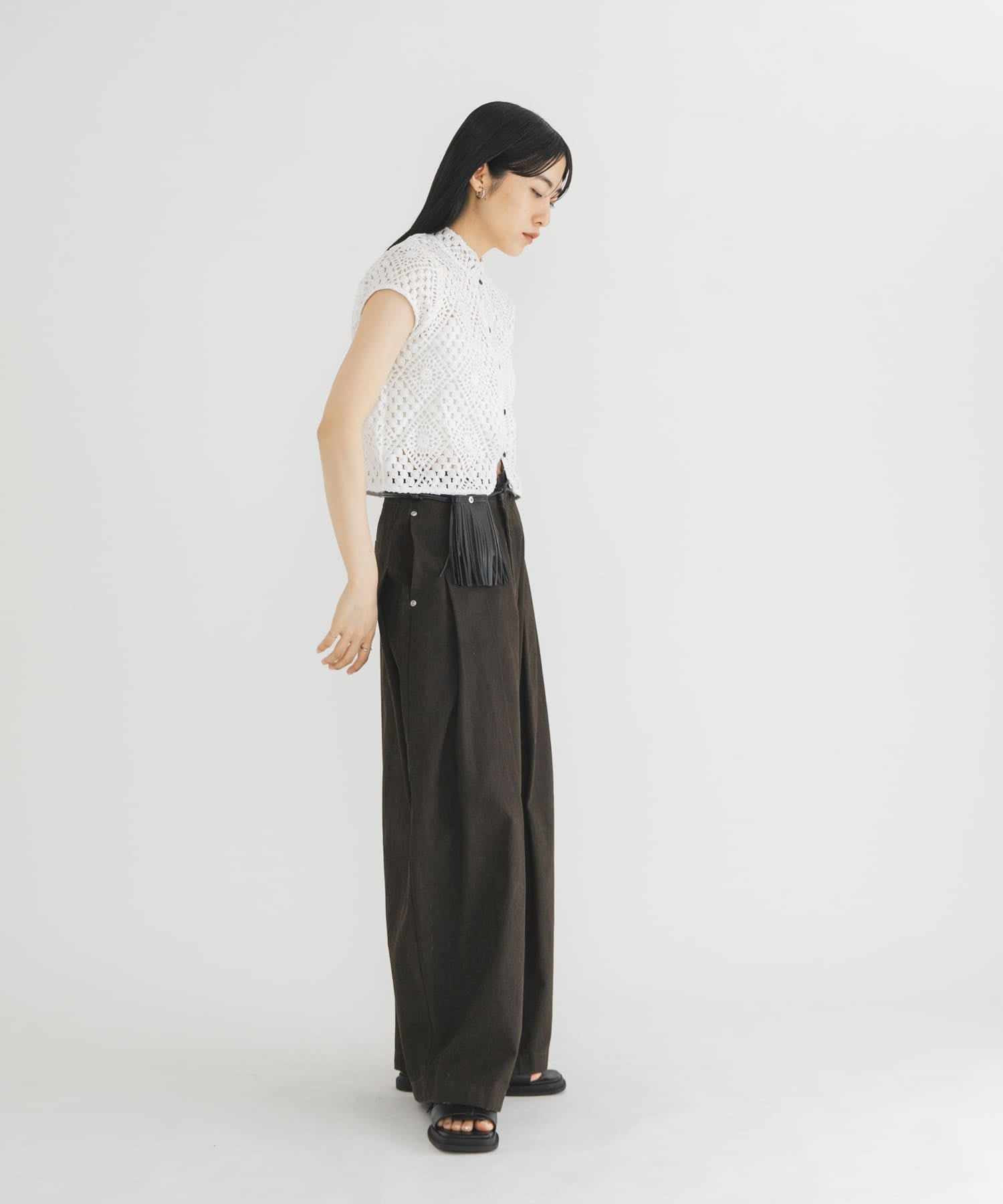 [2 Size] KBF 打褶寬褲 - Image 7
