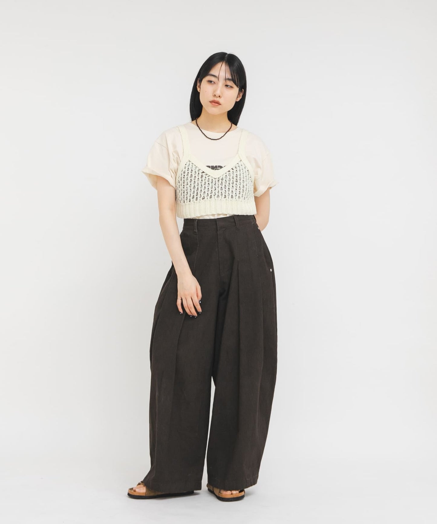 [2 Size] KBF 打褶寬褲 - Image 9