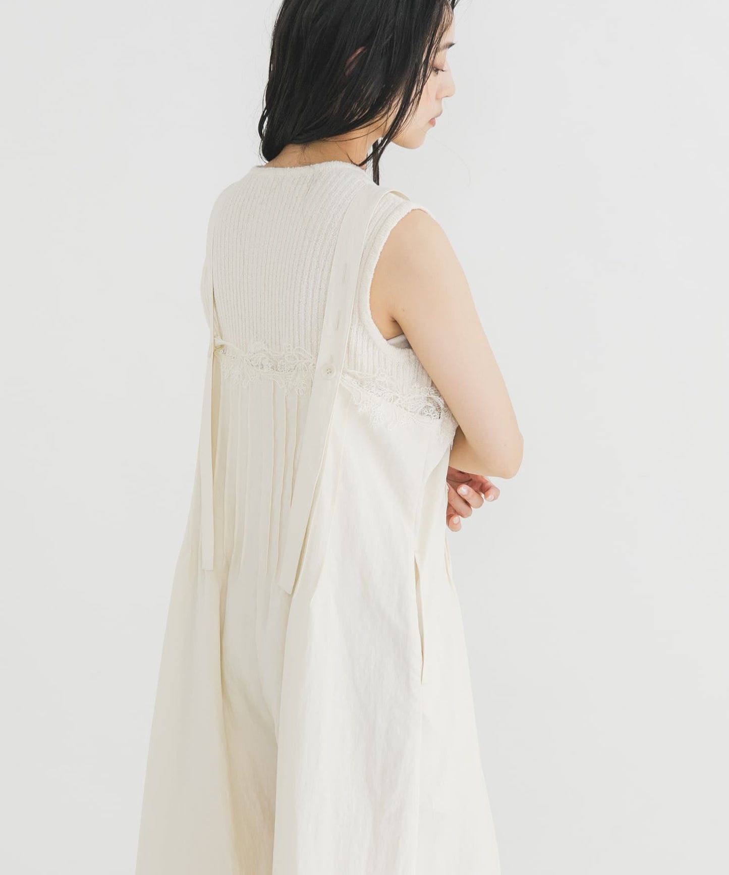 KBF Lace拼接吊帶褲 - Image 16