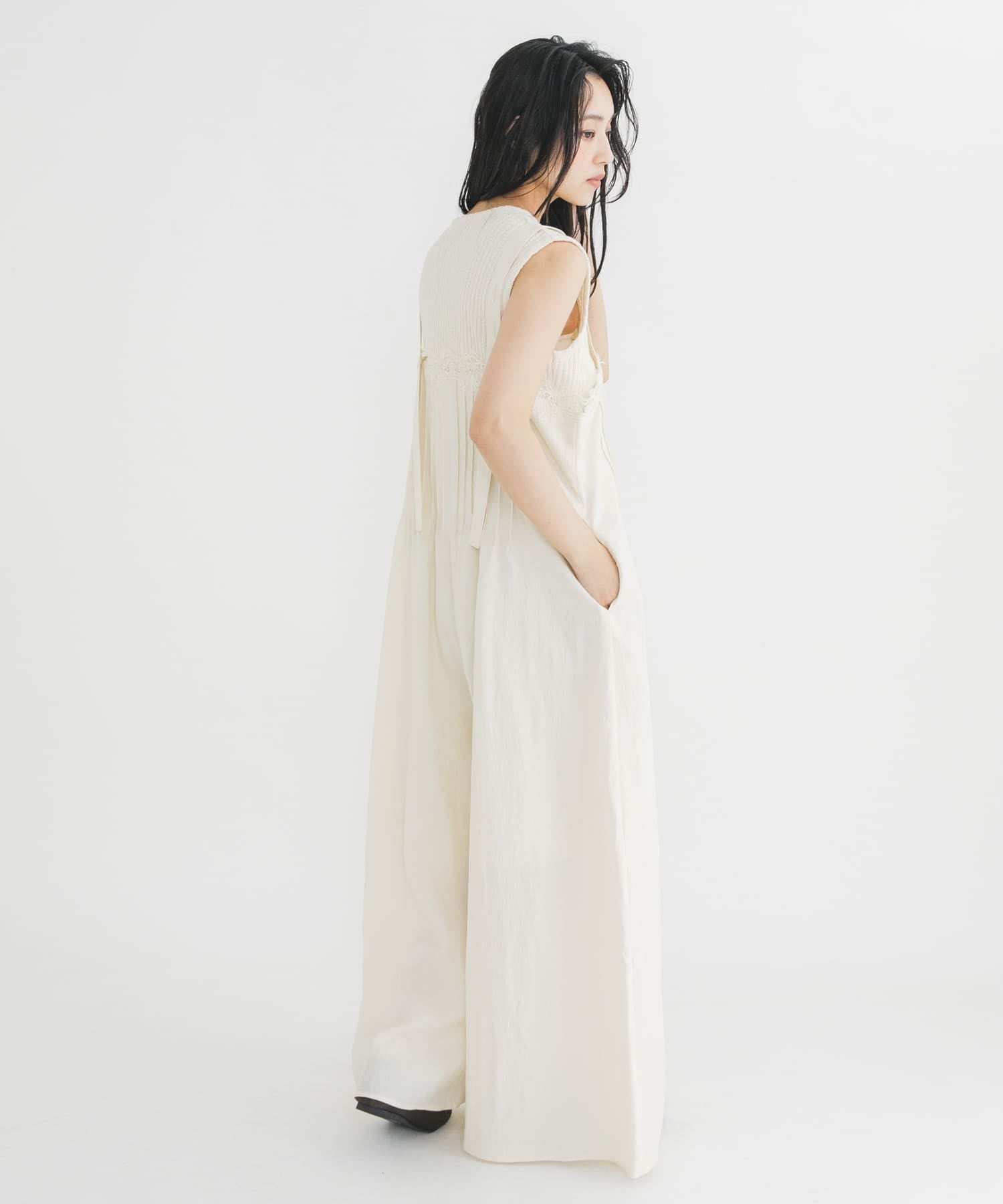 KBF Lace拼接吊帶褲 - Image 19