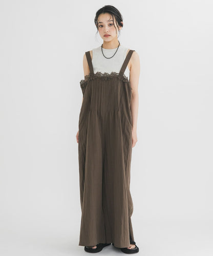 KBF Lace拼接吊帶褲 - Image 7