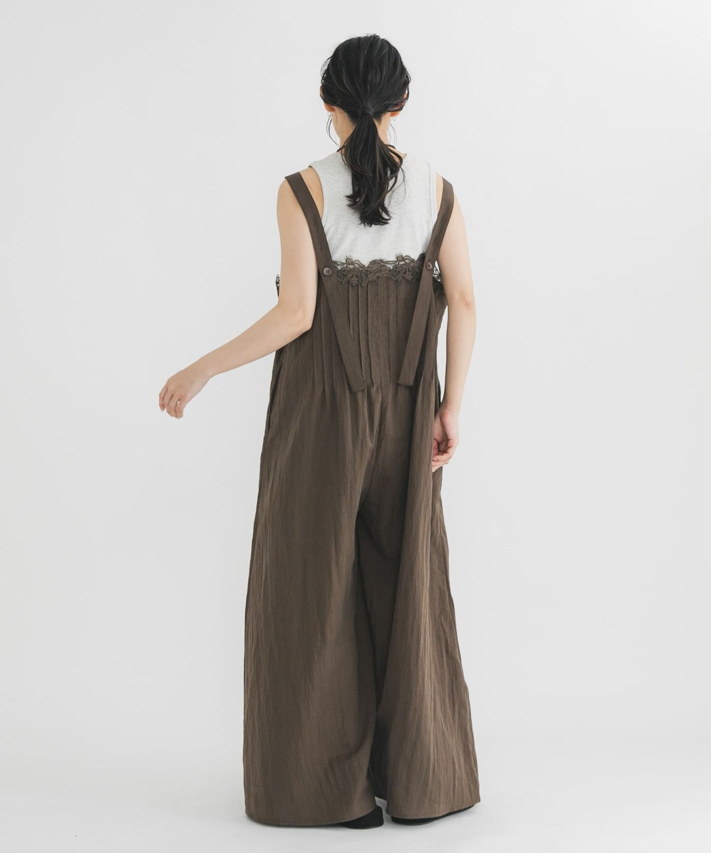 KBF Lace拼接吊帶褲 - Image 10