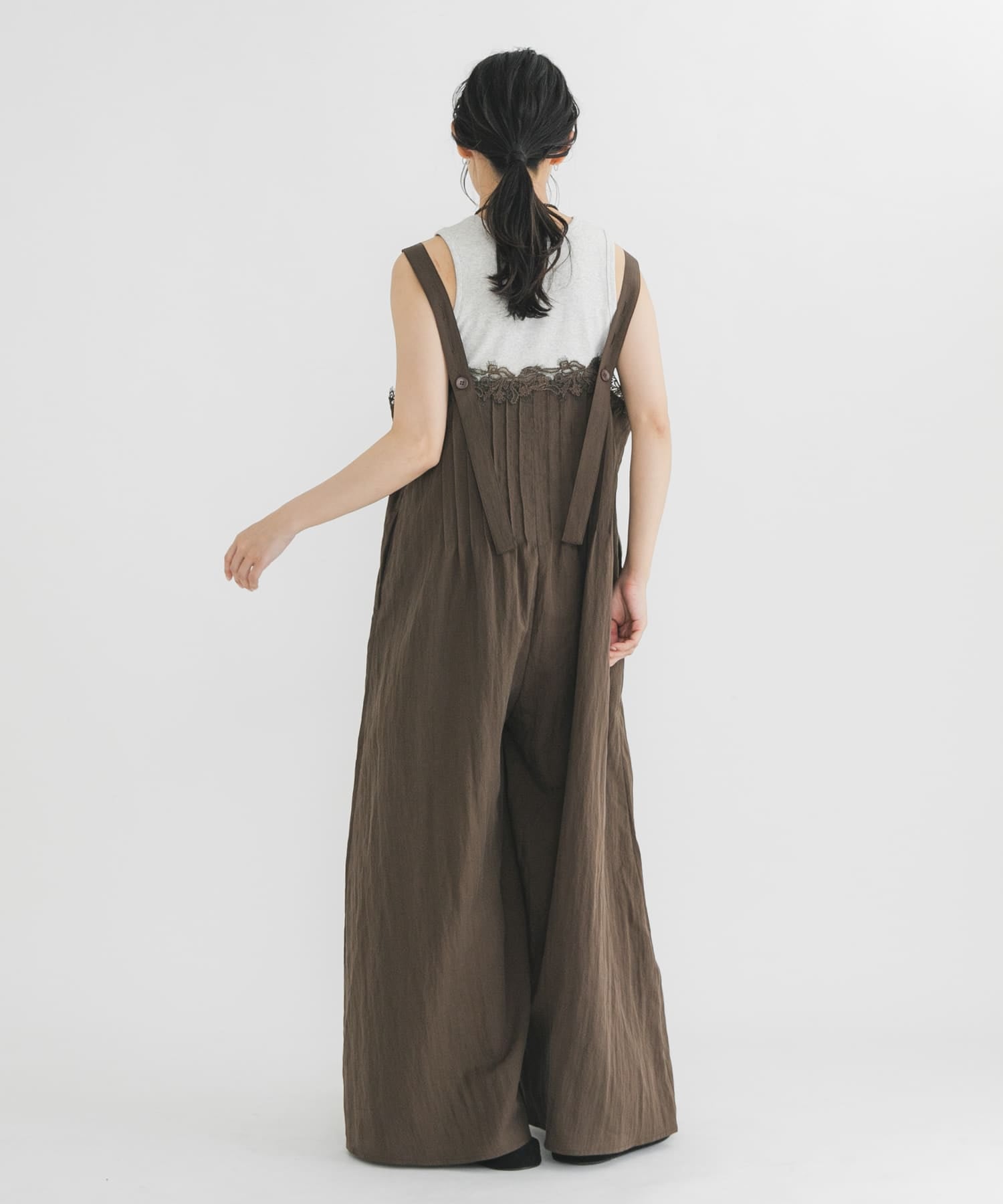 KBF Lace拼接吊帶褲 - Image 10