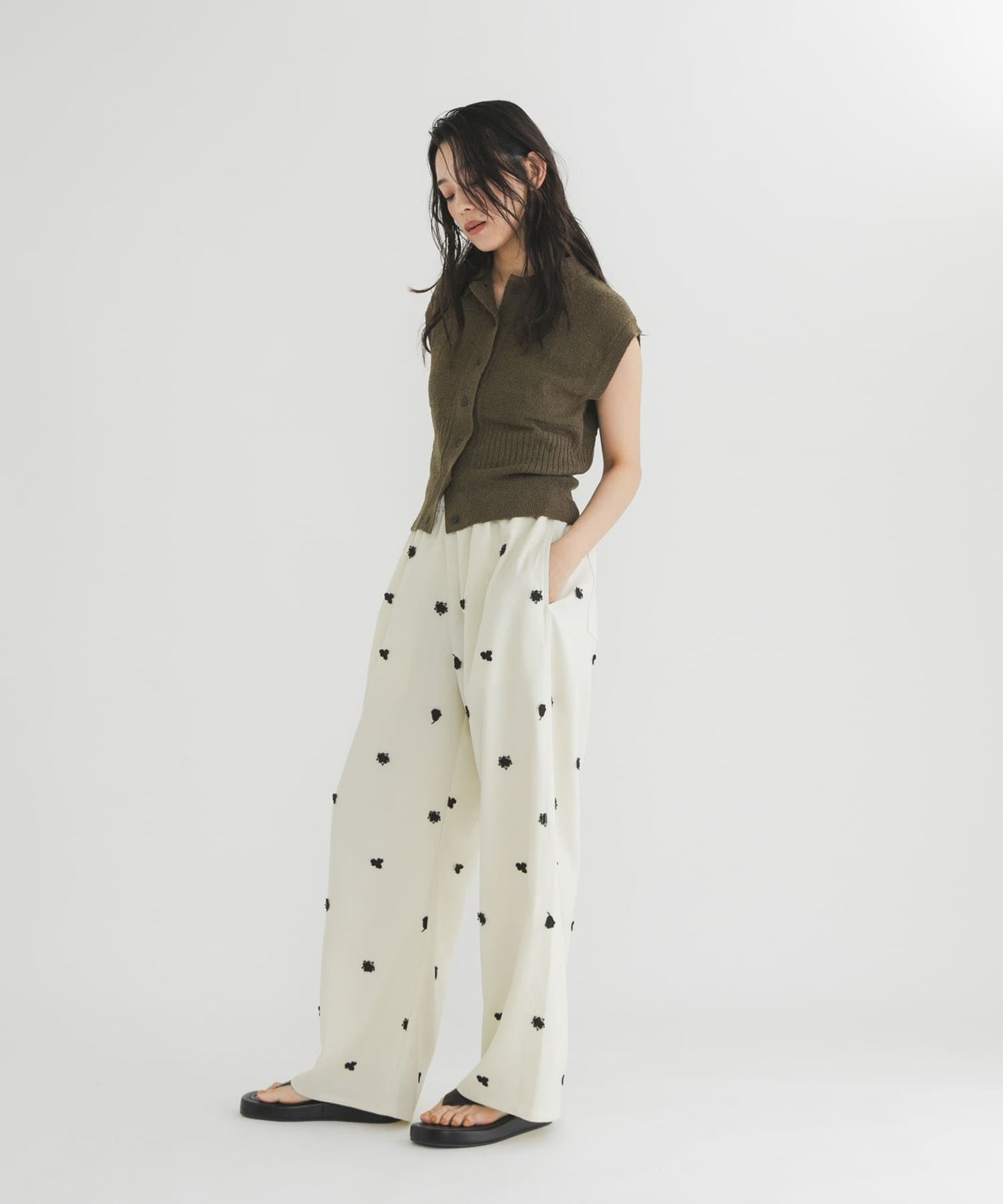 KBF 刺繡Easy Pants - Image 13