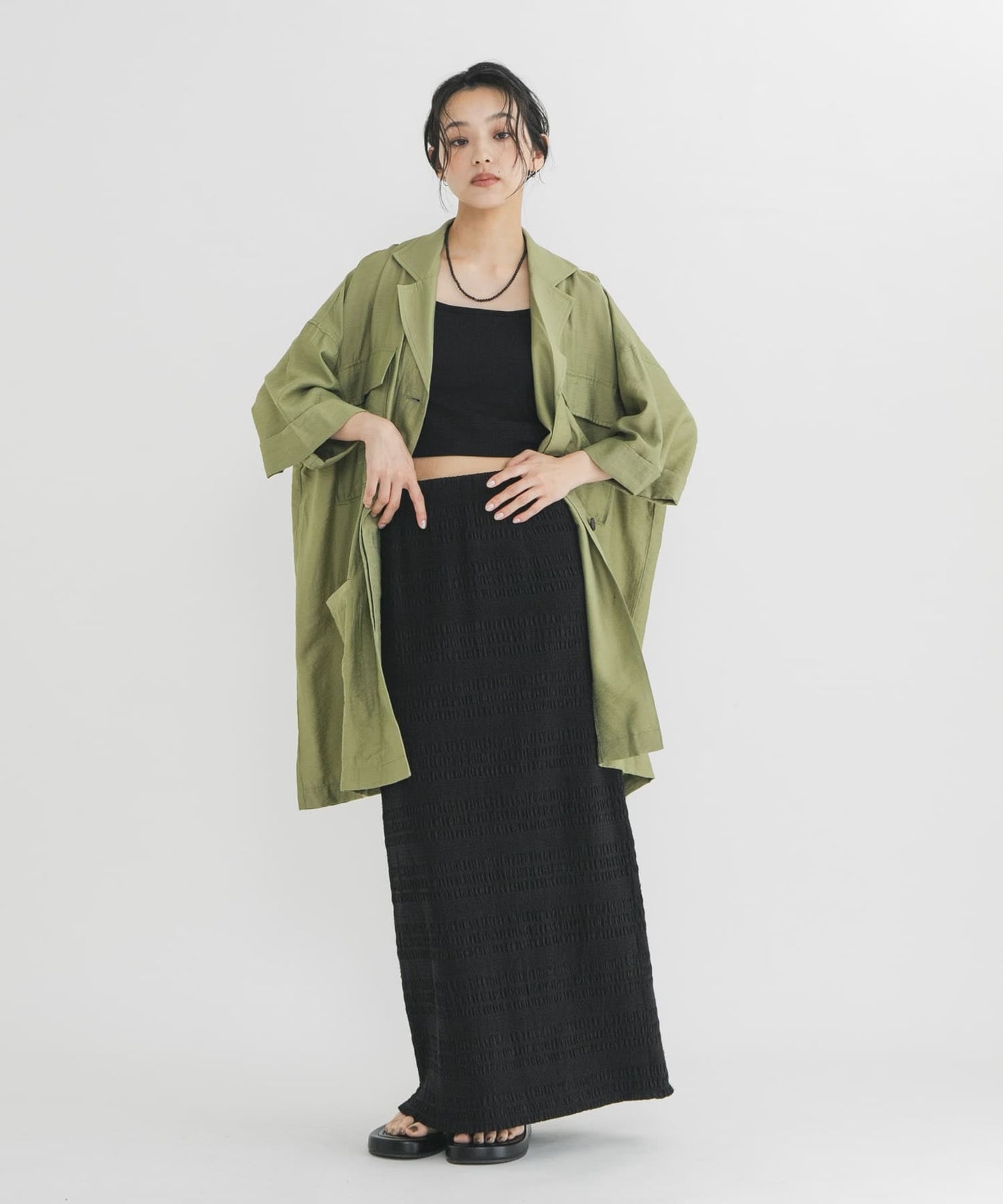 KBF Shirred A-line skirt - Image 9