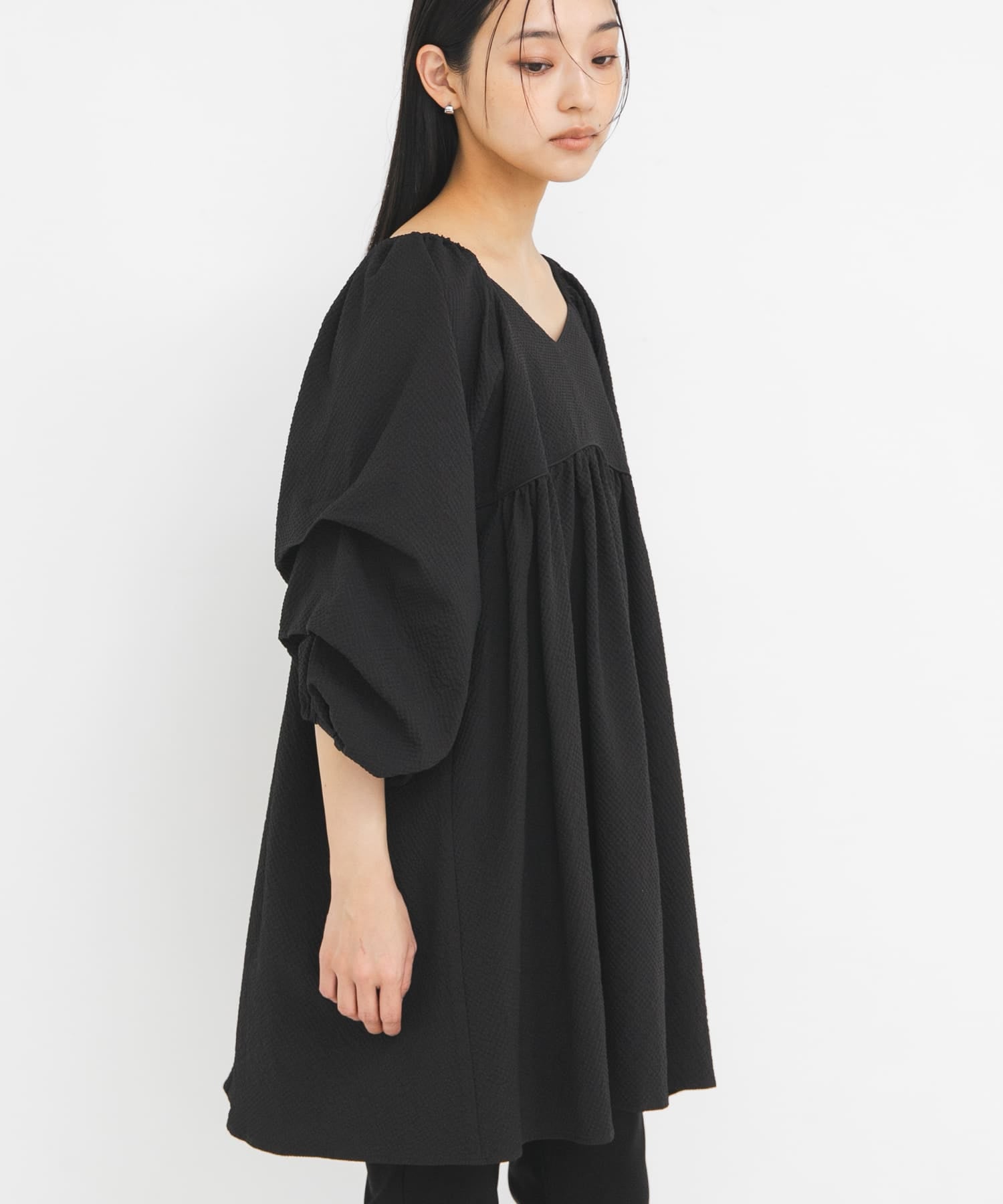 KBF Tucked Sleeve Mini Dress - Image 11