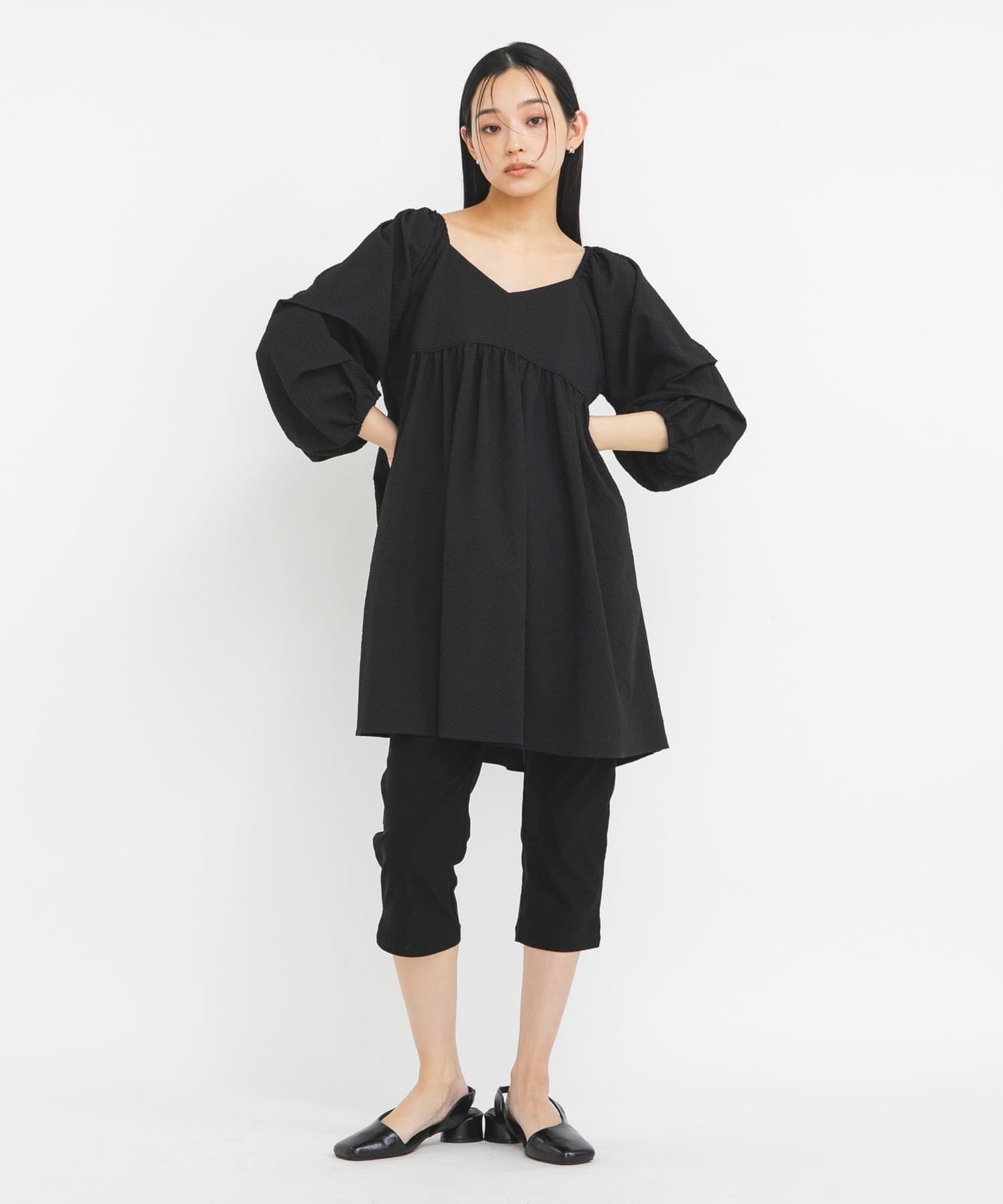 KBF Tucked Sleeve Mini Dress - Image 13