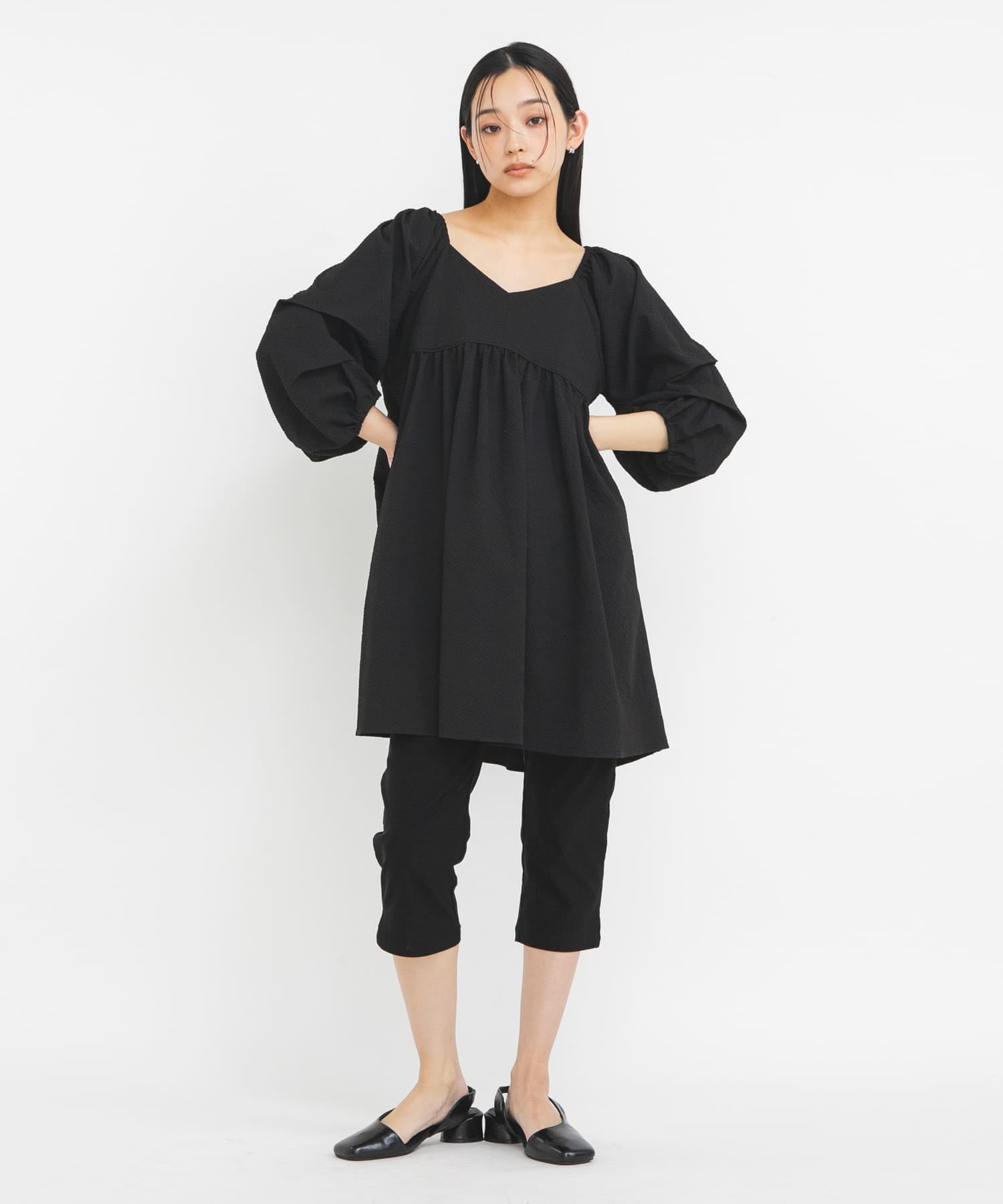 KBF Tucked Sleeve Mini Dress - Image 13