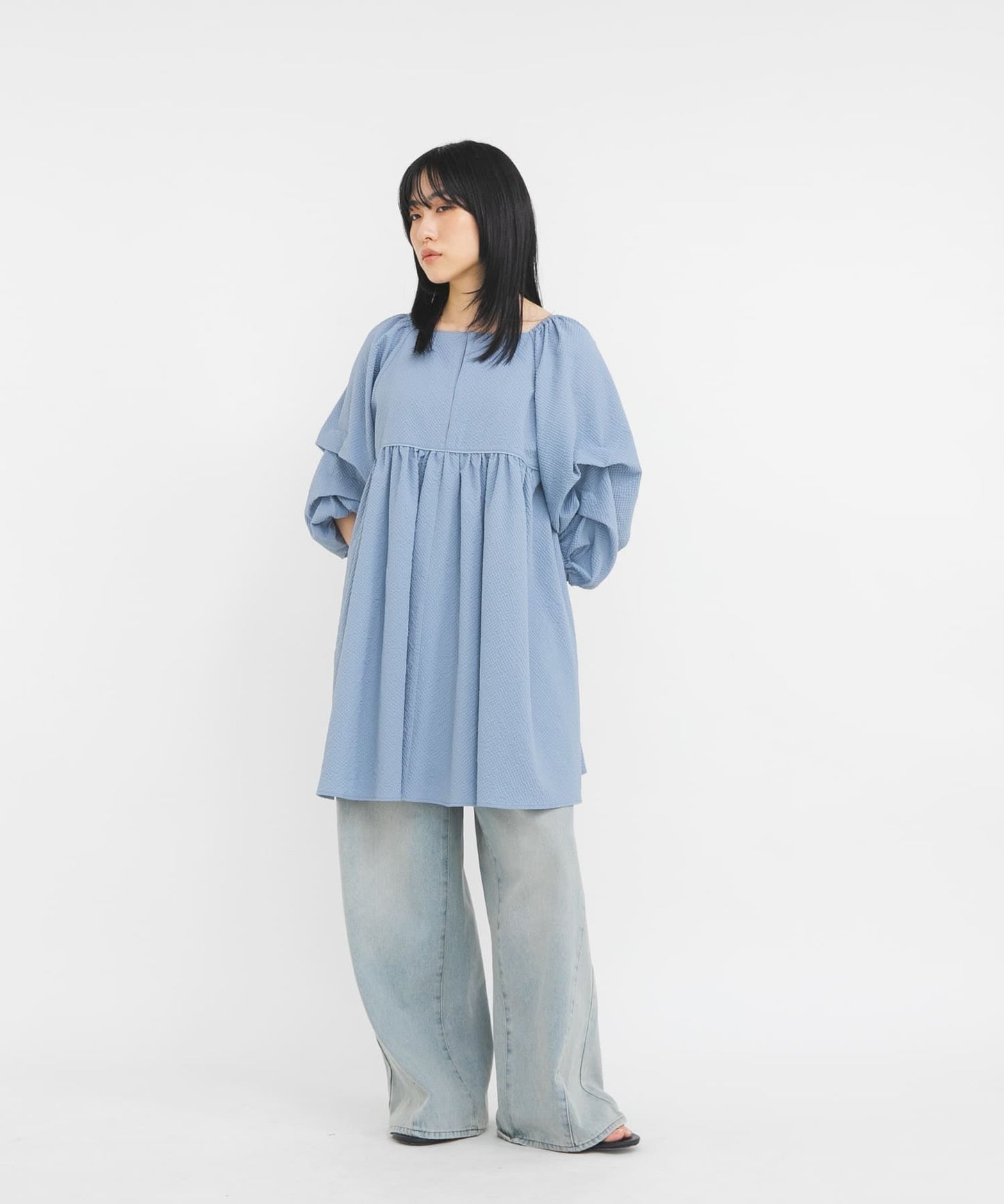 KBF Tucked Sleeve Mini Dress - Image 21