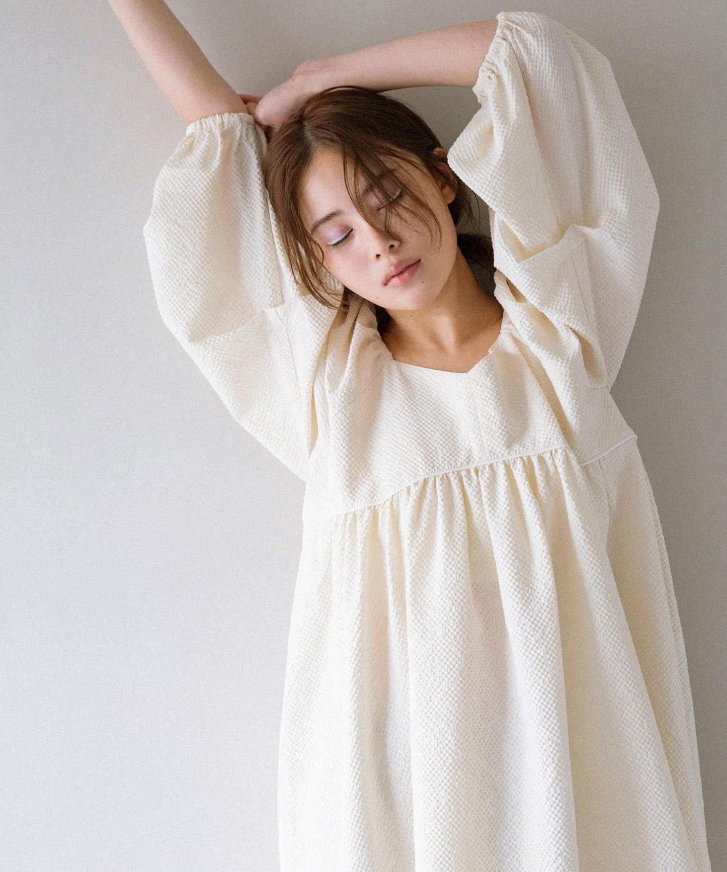 KBF Tucked Sleeve Mini Dress - Image 4