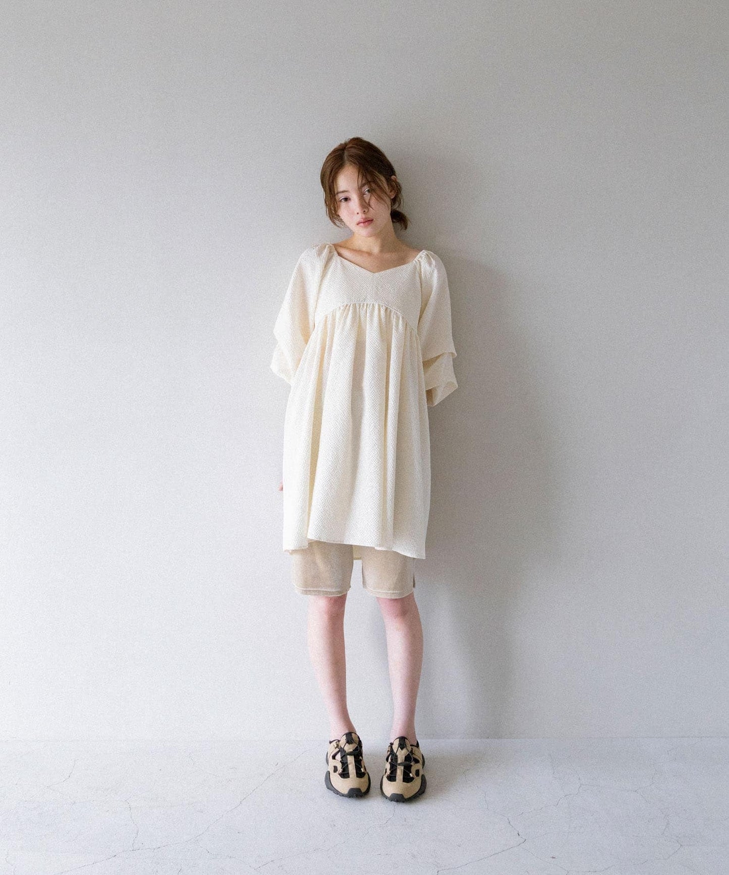 KBF Tucked Sleeve Mini Dress - Image 7