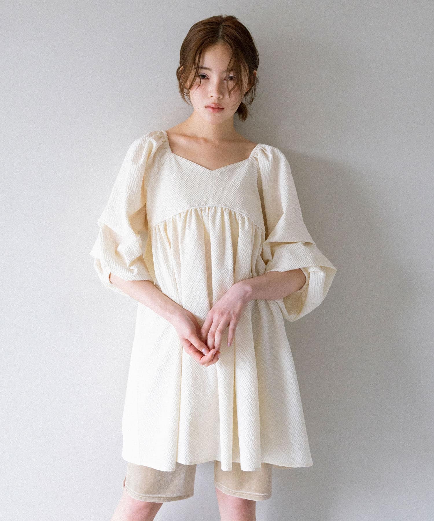 KBF Tucked Sleeve Mini Dress - Image 34