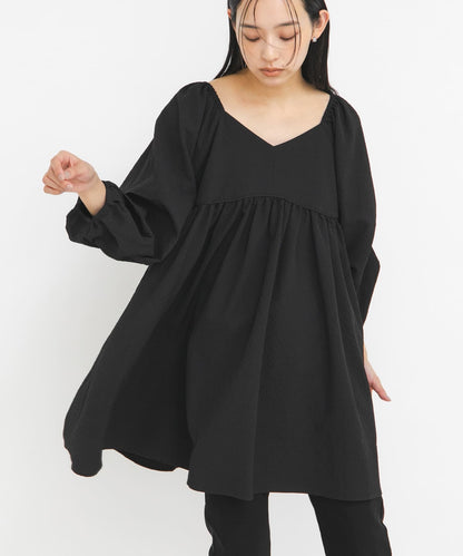 KBF Tucked Sleeve Mini Dress - Image 35