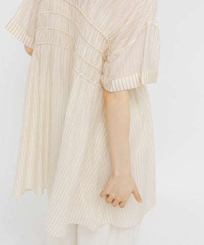 KBF Shirred Sheer Mini Dress - Image 13