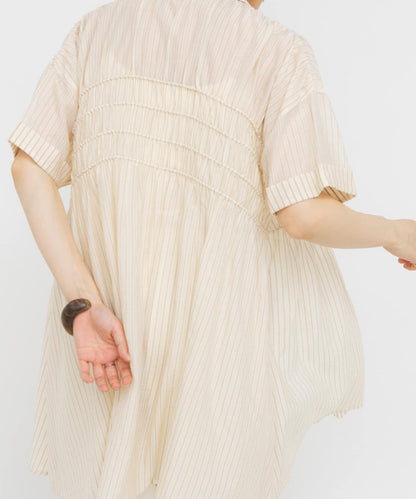 KBF Shirred Sheer Mini Dress - Image 14