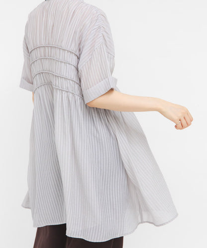 KBF Shirred Sheer Mini Dress - Image 18