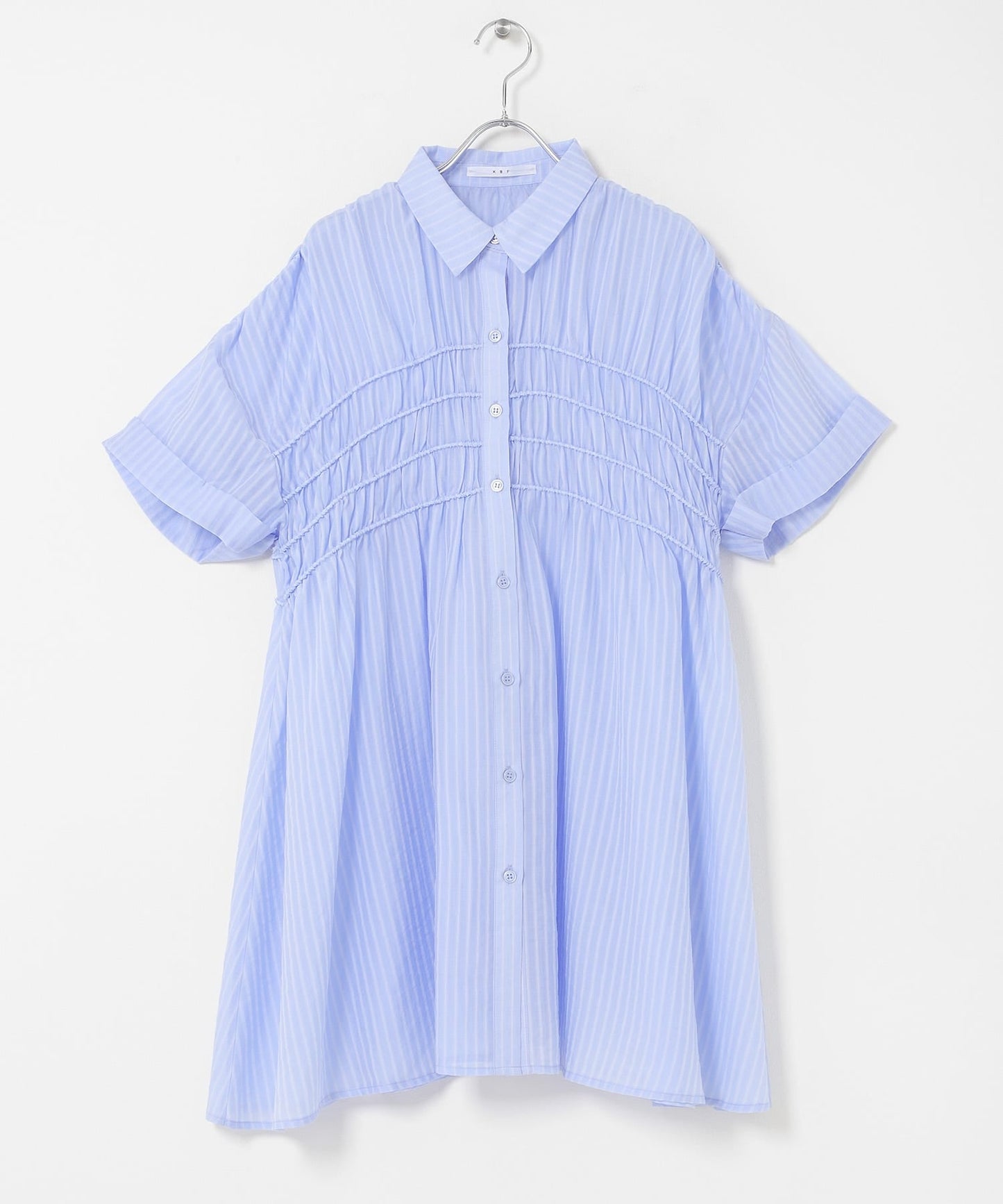 KBF Shirred Sheer Mini Dress - Image 24