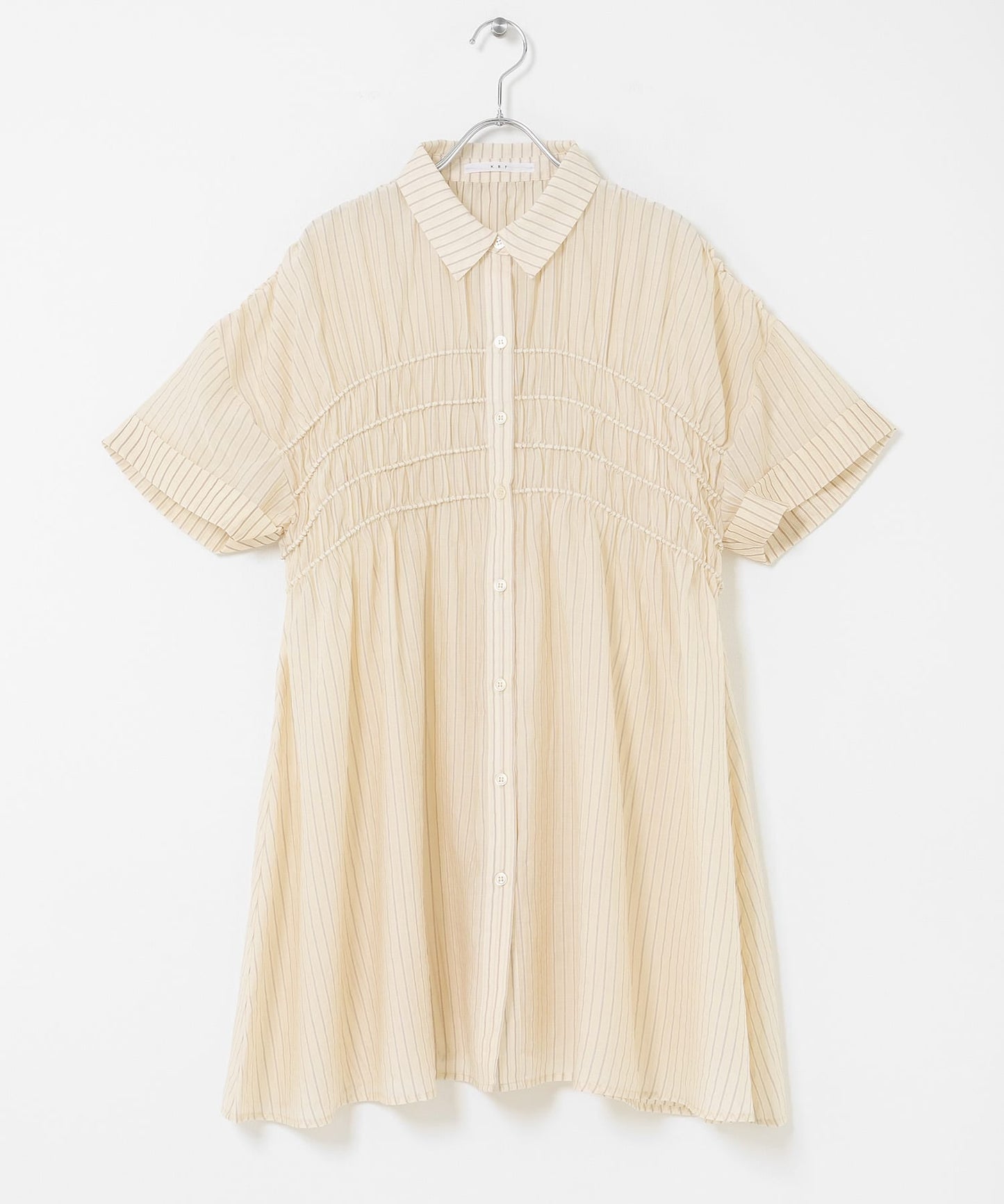KBF Shirred Sheer Mini Dress - Image 26
