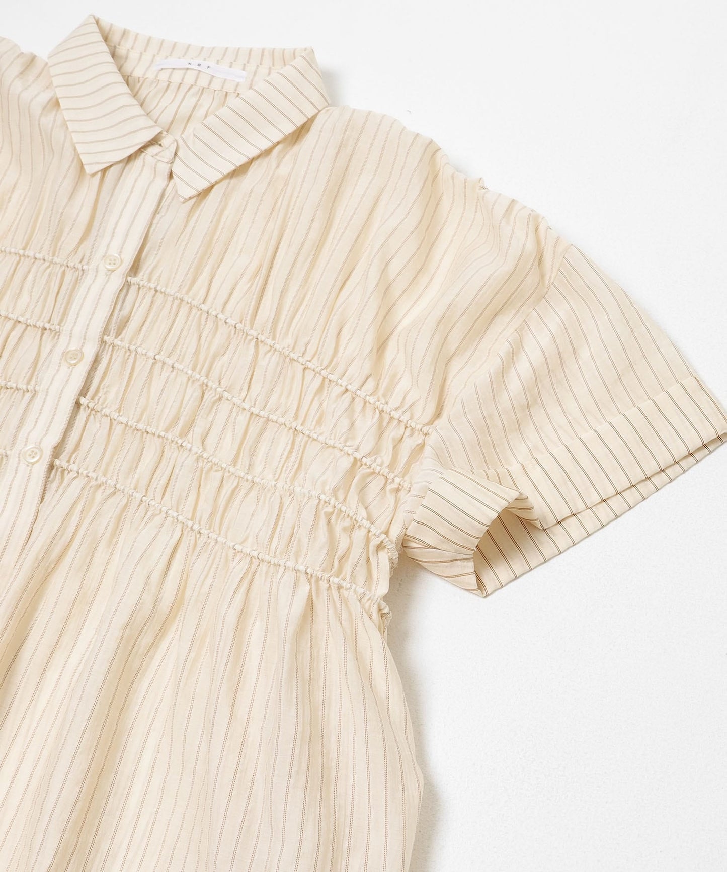 KBF Shirred Sheer Mini Dress - Image 27