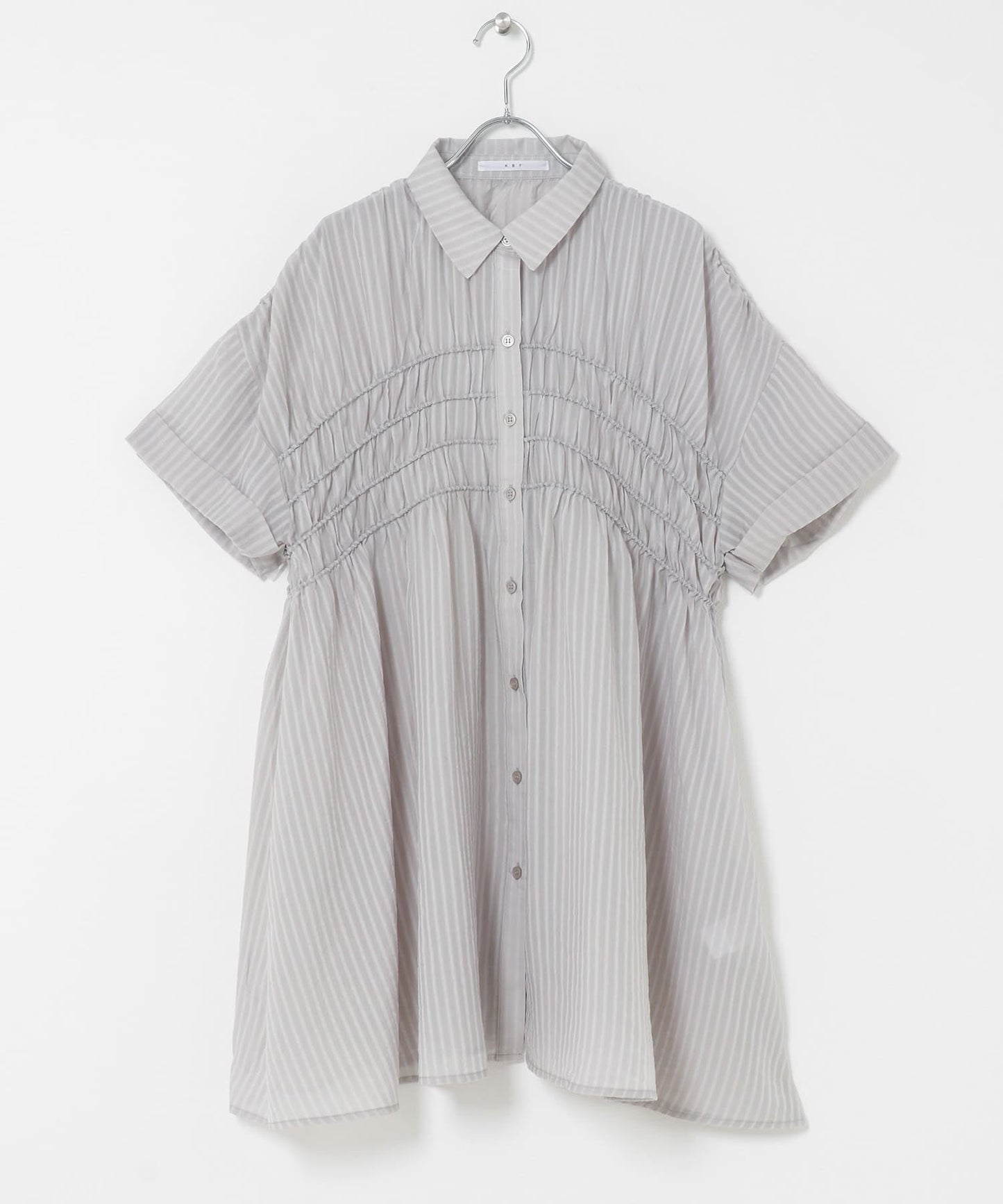 KBF Shirred Sheer Mini Dress - Image 31