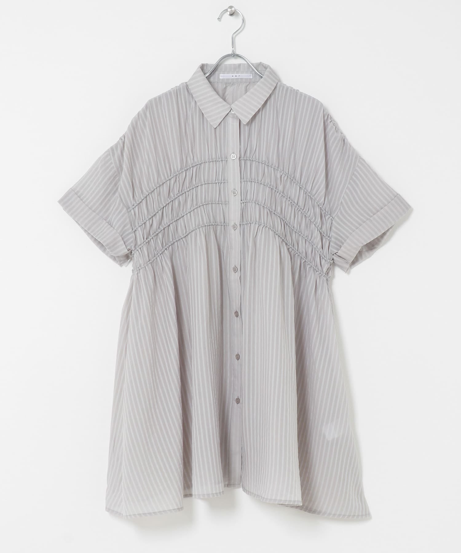 KBF Shirred Sheer Mini Dress - Image 31