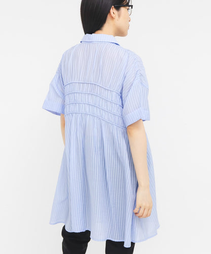 KBF Shirred Sheer Mini Dress - Image 6