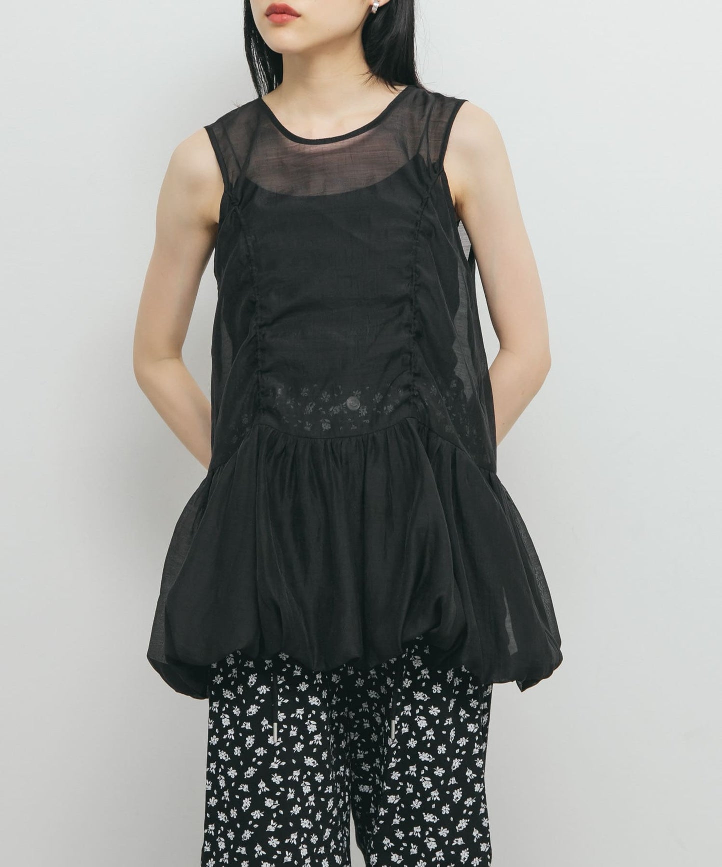 KBF 抽繩泡泡背心