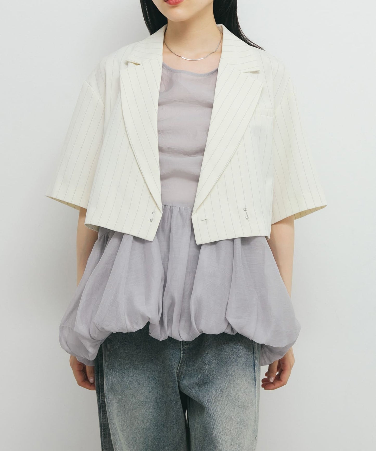 KBF 抽繩泡泡背心